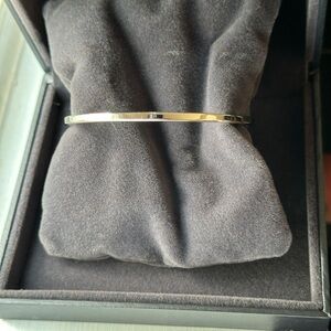 Vintage Monet steel bangle bracelet